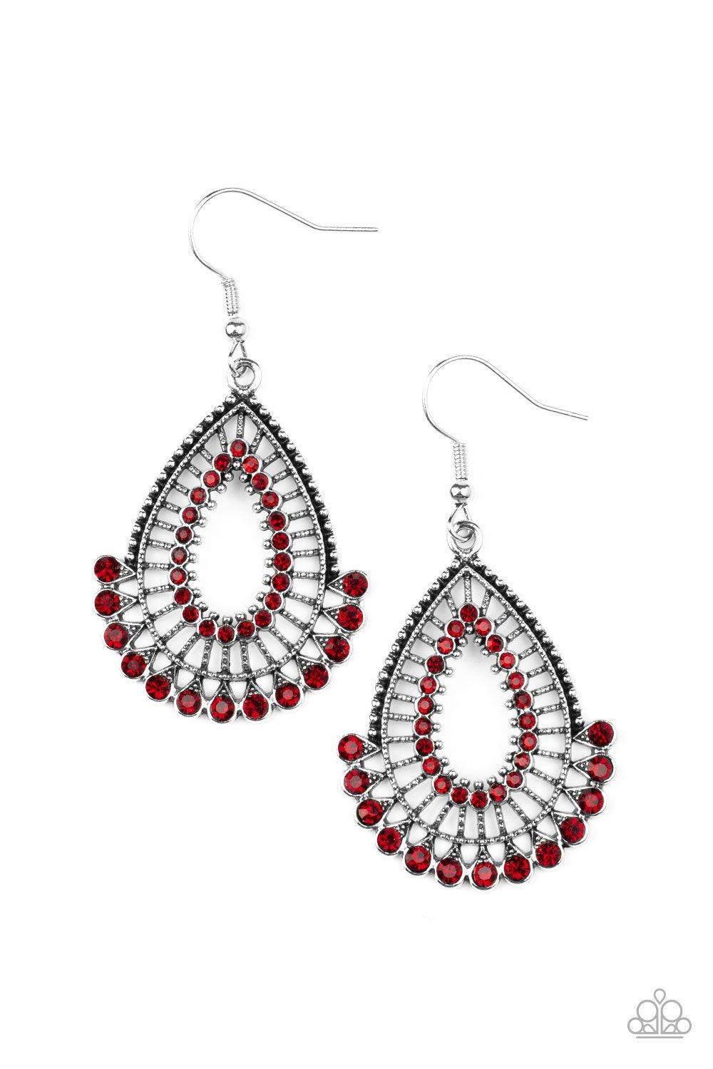 Castle Collection Red Earrings - Jewelry By Bretta - Jewelry by Bretta