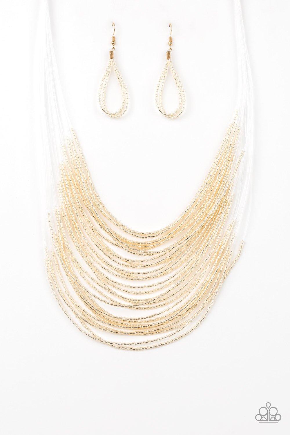 Catwalk Queen Gold Necklace-Jewelry By Bretta - Jewelry by Bretta