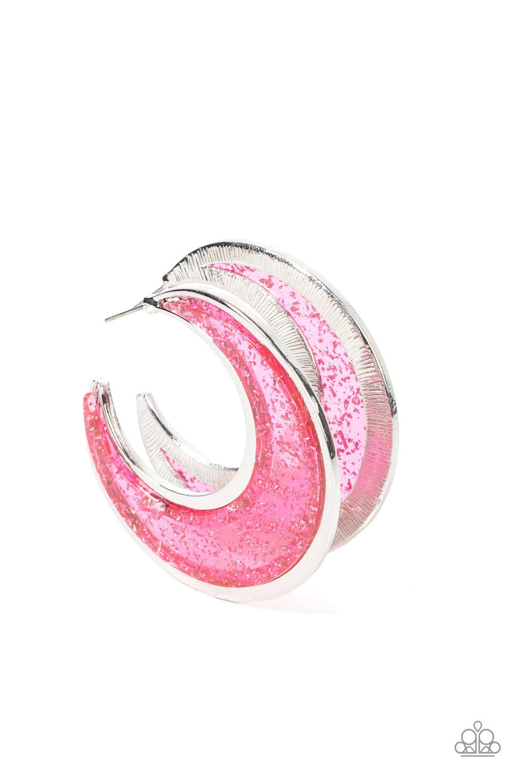 Charismatically Curvy Pink Earrings - Jewelry by Bretta - Jewelry by Bretta