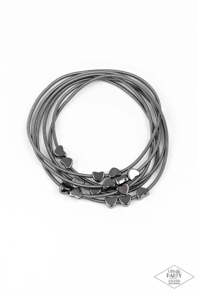 Glitzy Grunge Black Bracelets - Jewelry by Bretta