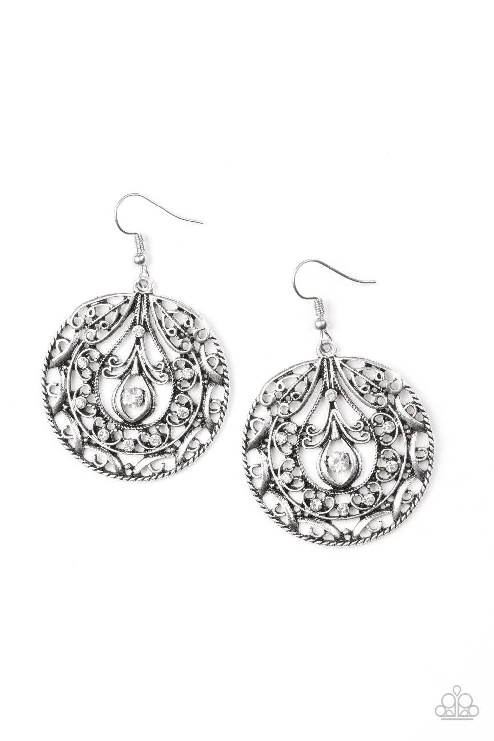 Choose To Sparkle White Earrings - Jewelry by Bretta - Jewelry by Bretta