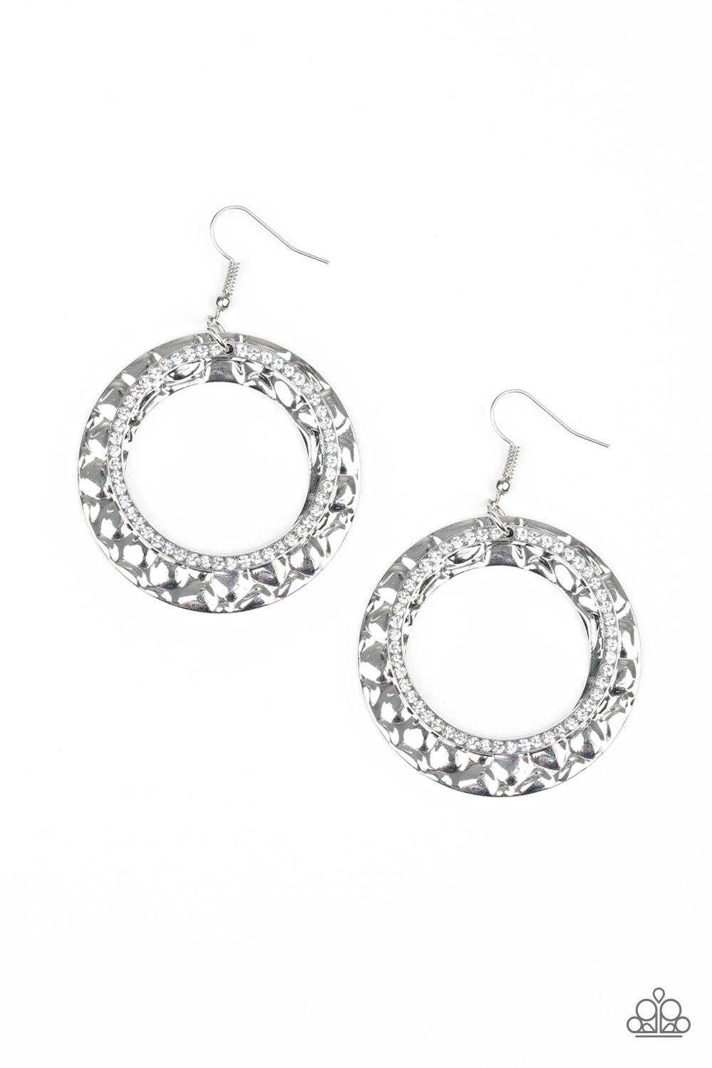 Cinematic Shimmer White Earrings - Jewelry by Bretta - Jewelry by Bretta