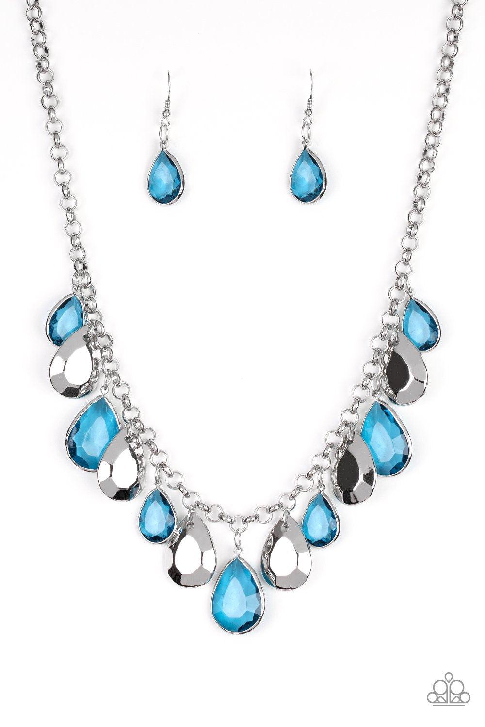 CLIQUE-bait Blue Necklace - Jewelry by Bretta - Jewelry by Bretta