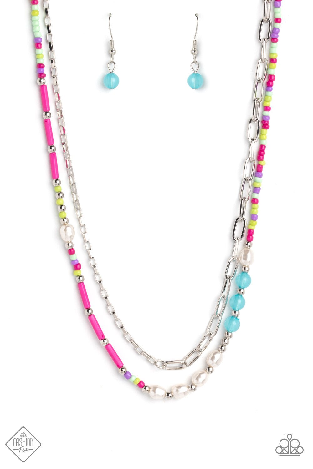 Coastal Composition Pink Necklace - Jewelry by Bretta - Jewelry by Bretta