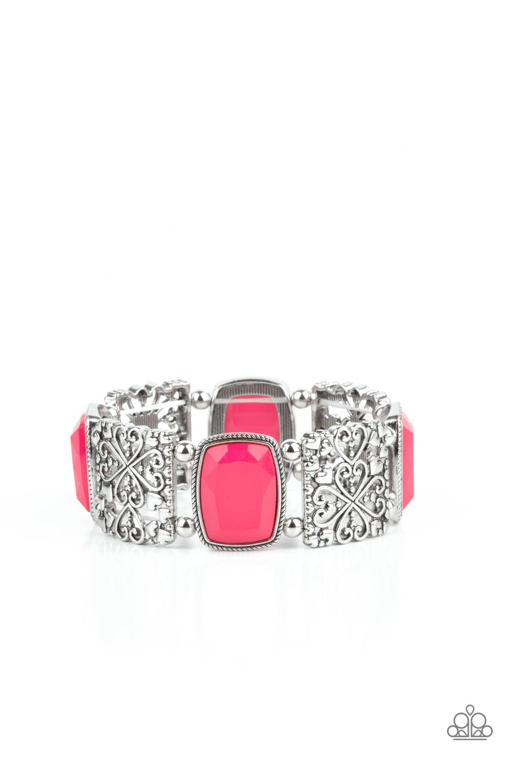 Colorful Coronation Pink Bracelet - Jewelry by Bretta - Jewelry by Bretta