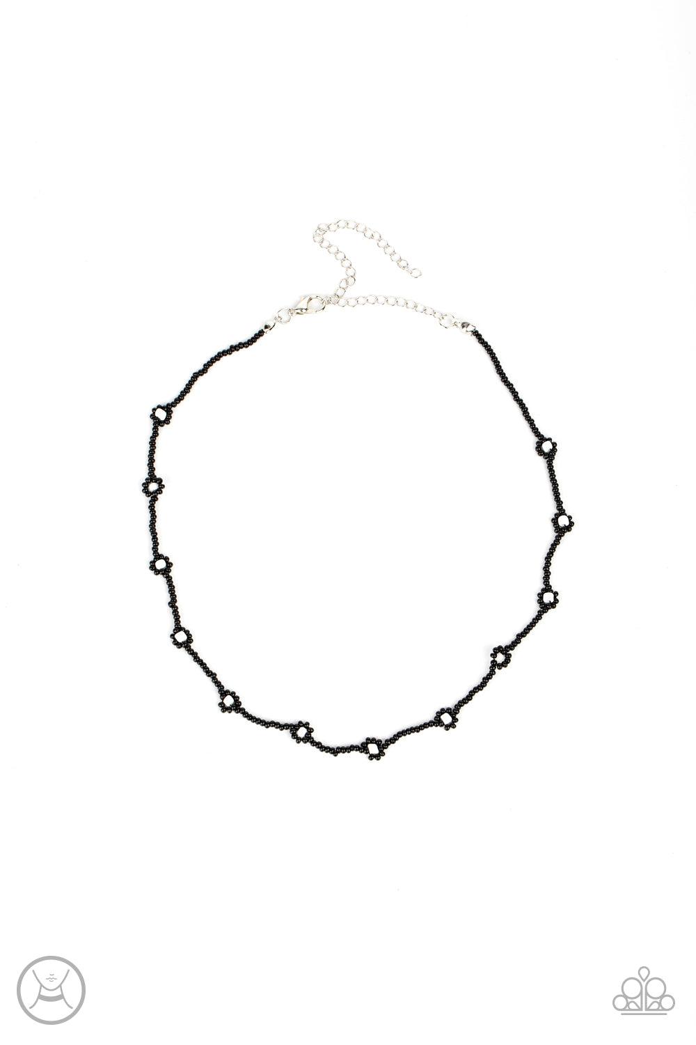 Colorfully Flower Child Black Necklace - Jewelry by Bretta - Jewelry by Bretta