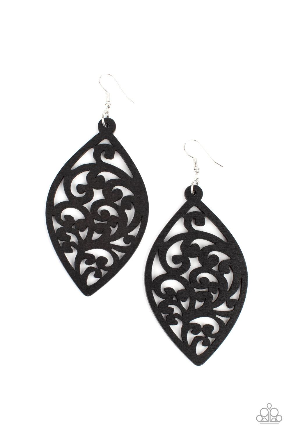 Coral Garden Black Earrings - Jewelry by Bretta - Jewelry by Bretta