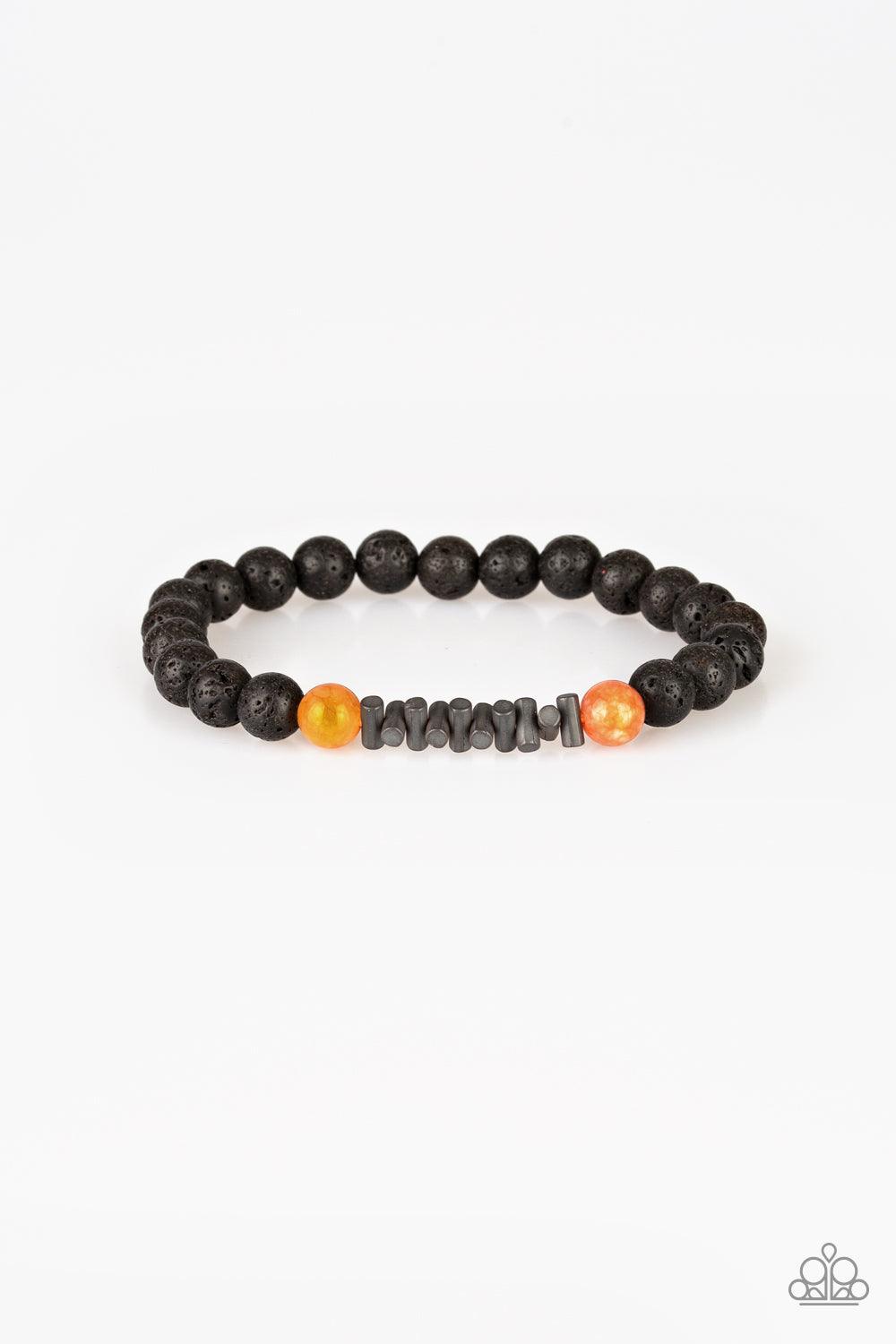 Courage Orange Lava Bracelet - Jewelry by Bretta - Jewelry by Bretta