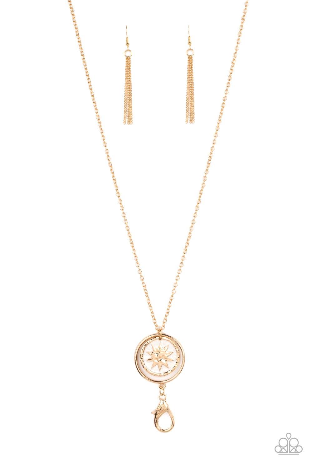 Cretian Crest Gold Lanyard Necklace - Jewelry by Bretta - Jewelry by Bretta