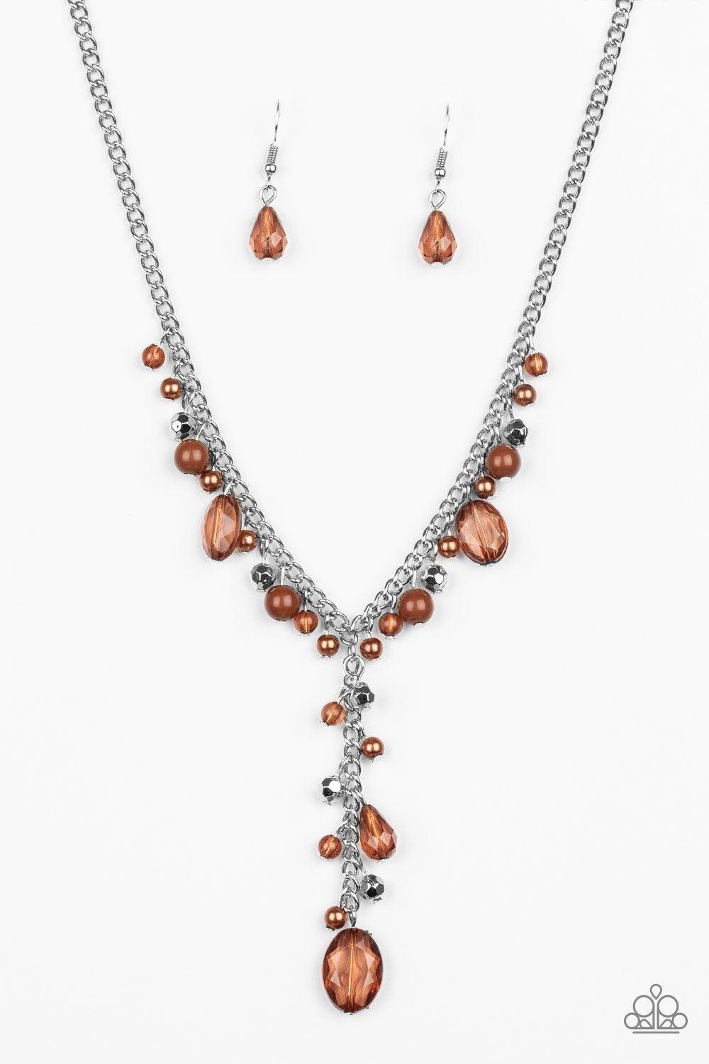 Crystal Couture Brown Necklace - Jewelry by Bretta - Jewelry by Bretta