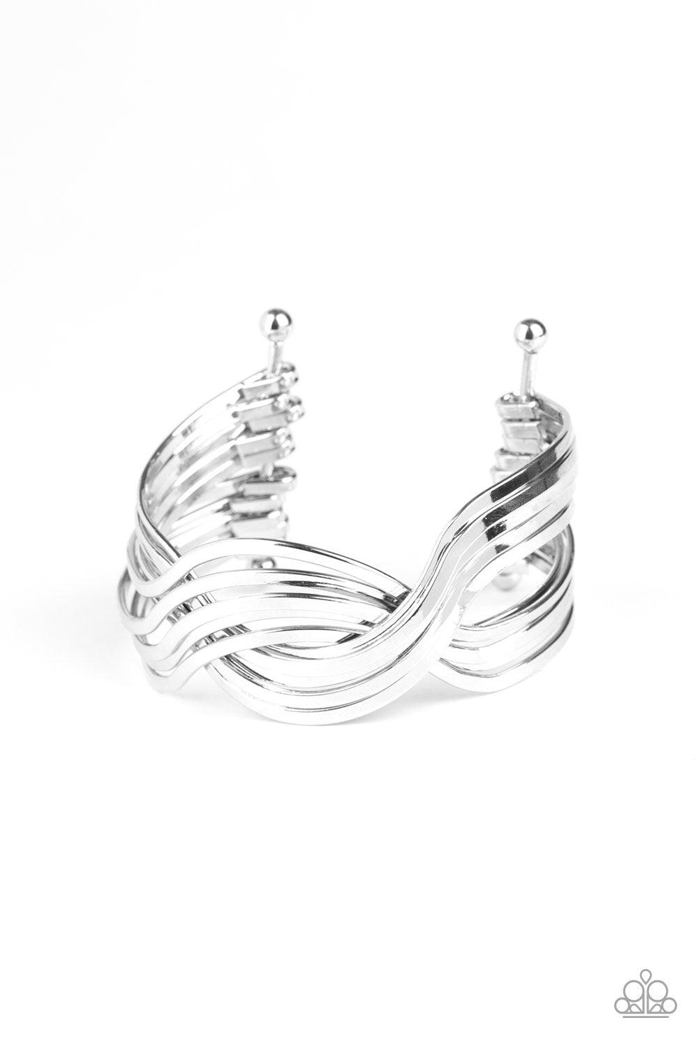 Curvaceous Curves Silver Cuff Bracelet - Jewelry by Bretta - Jewelry by Bretta