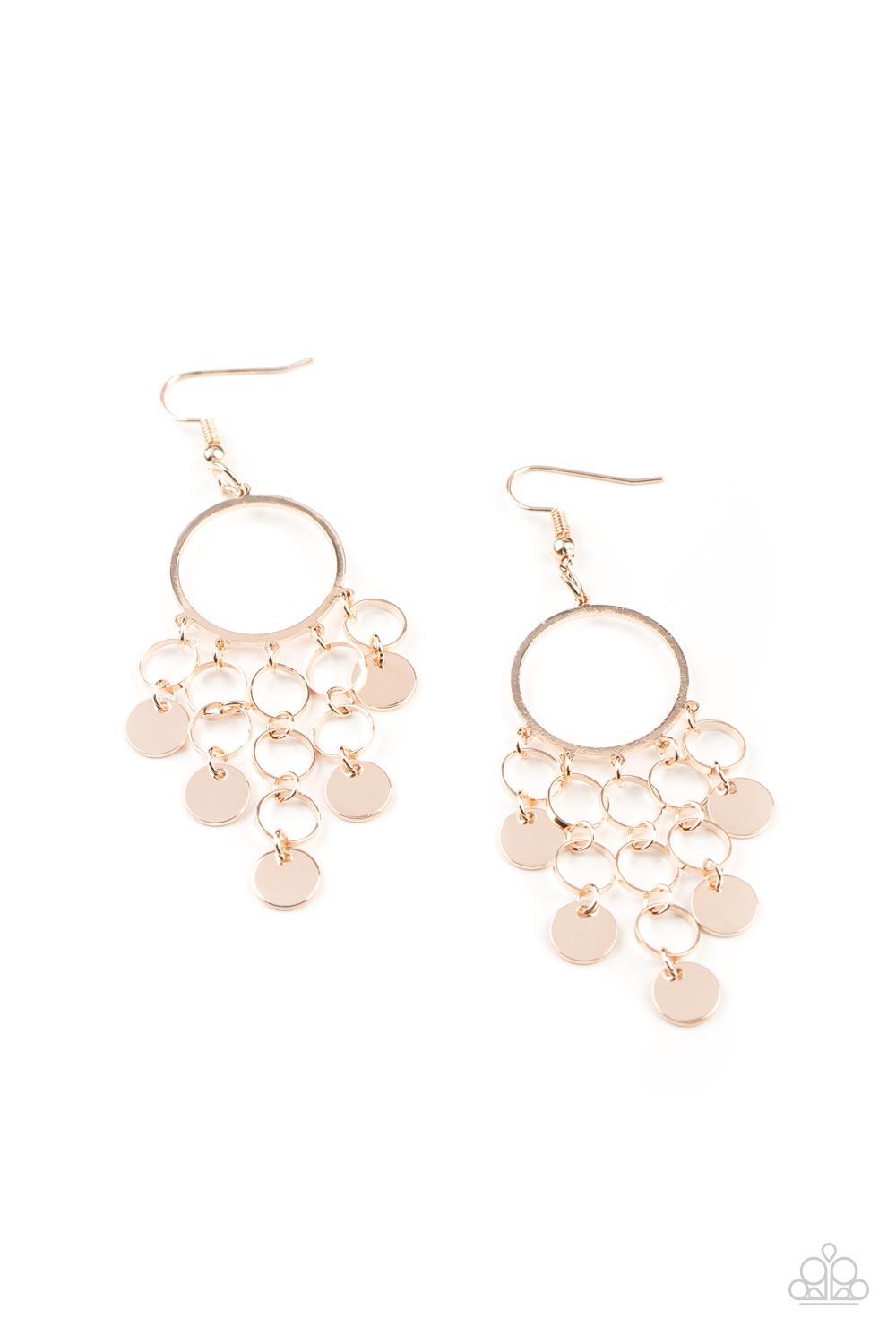 Cyber Chime Rose Gold Earrings - Jewelry by Bretta - Jewelry by Bretta