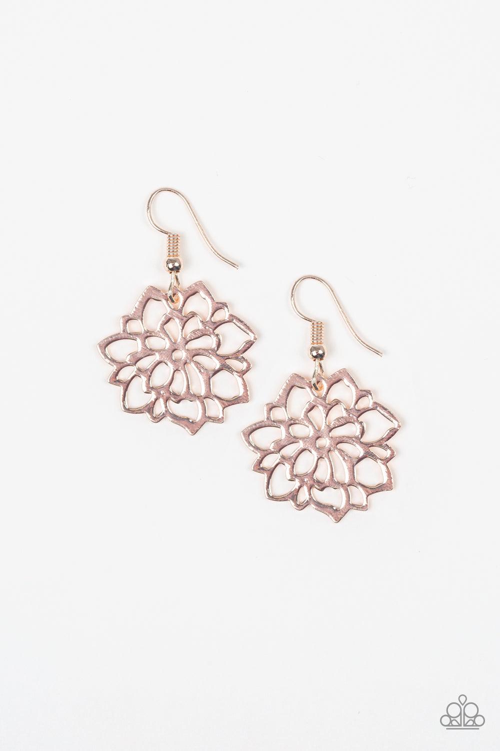 Darling Dahlia Gold Earring - Jewelry By Bretta - Jewelry by Bretta