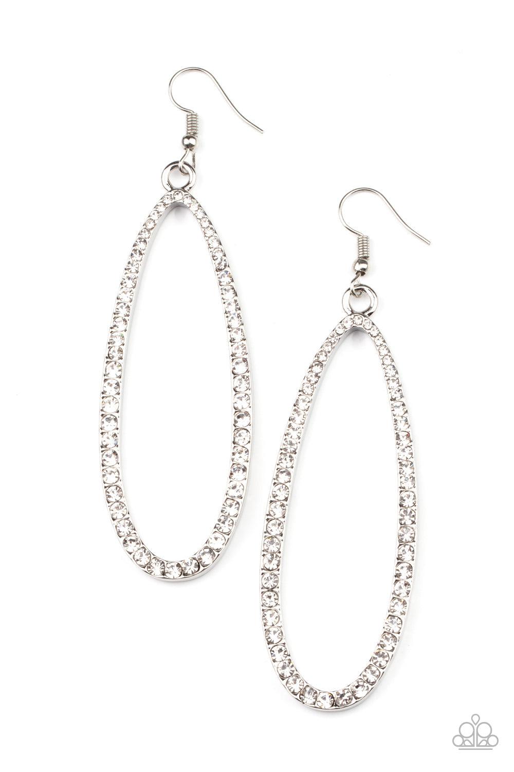 Dazzling Decorum White Earrings - Jewelry By Bretta - Jewelry by Bretta