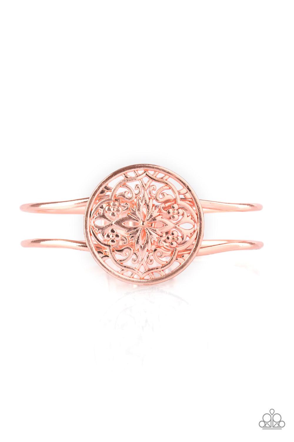 Paparazzi Accessories-Mandala Majesty - Copper Bracelet