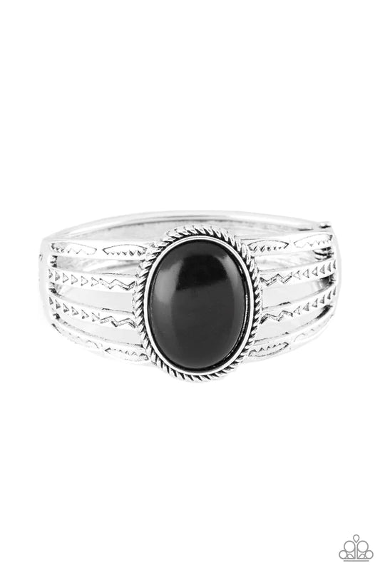 Desert Glyphs Black Bracelet - Jewelry by Bretta - Jewelry by Bretta