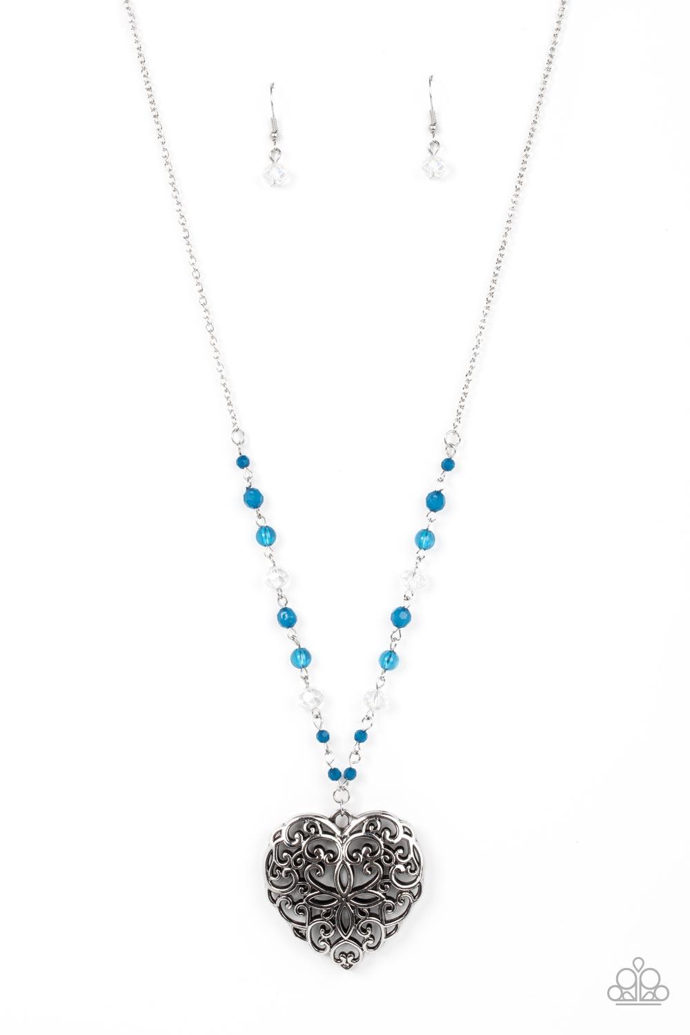 Doting Devotion Blue Necklace - Jewelry by Bretta - Jewelry by Bretta