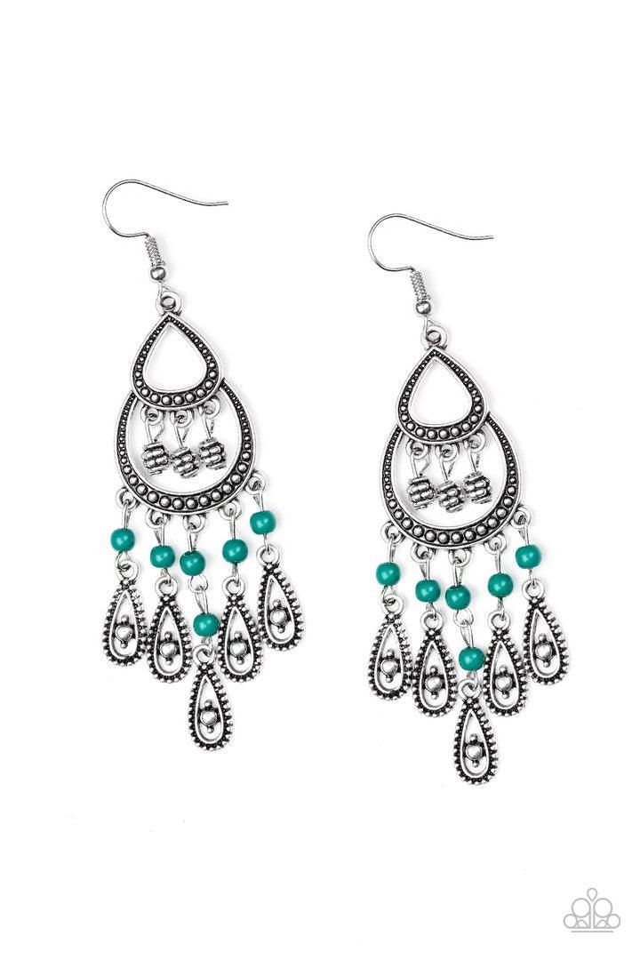 Eastern Excursion Green Earrings - Jewelry By Bretta - Jewelry by Bretta