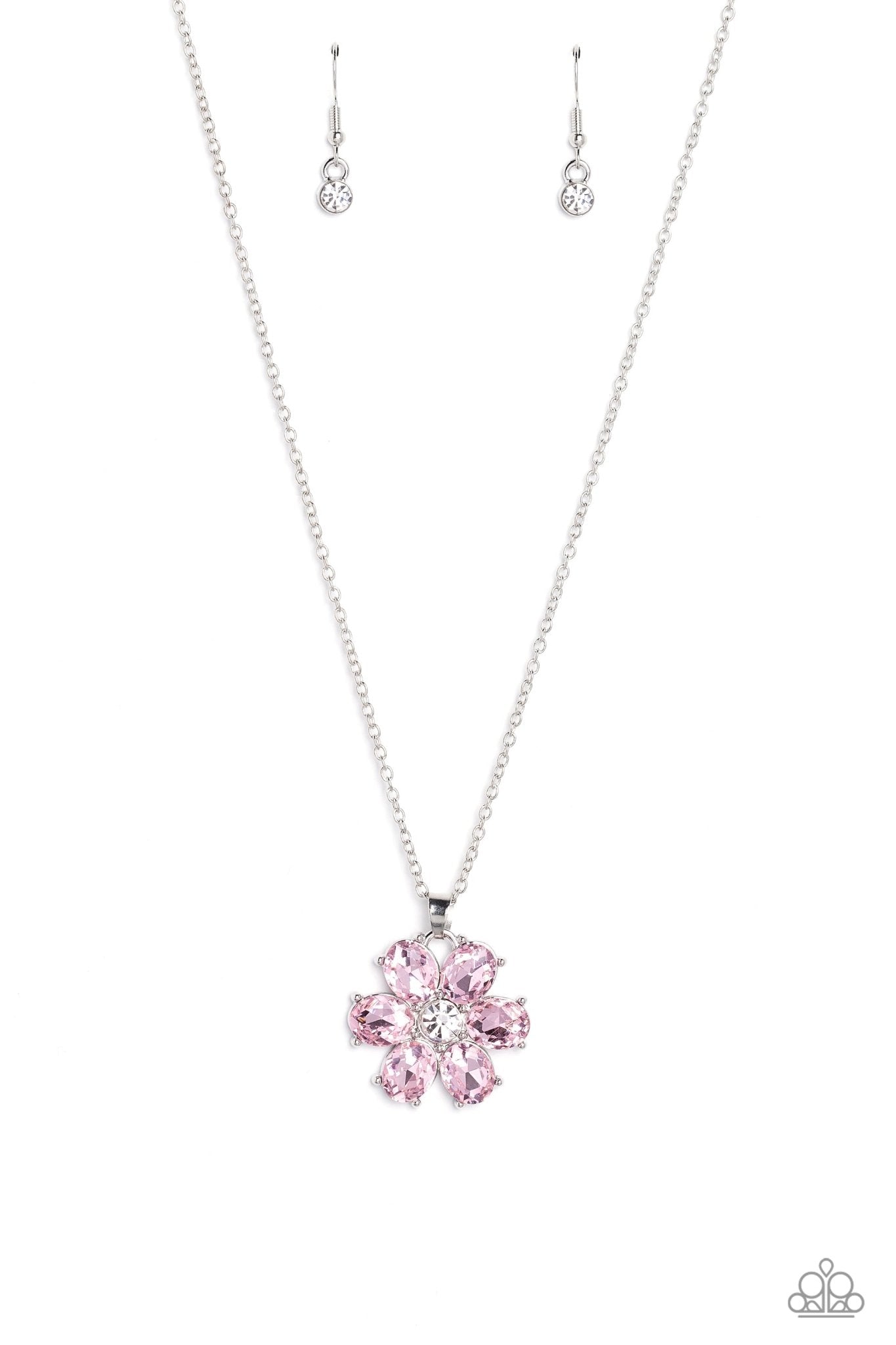 Fancy Flower Girl Pink Flower Necklace - Jewelry by Bretta - Jewelry by Bretta