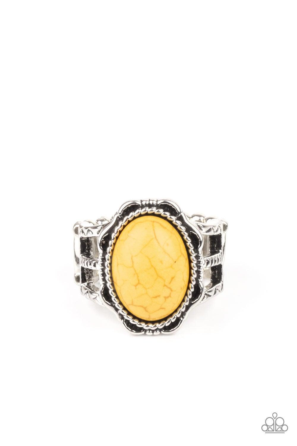 Flowering Dunes Yellow Ring - Jewelry By Bretta - Jewelry by Bretta
