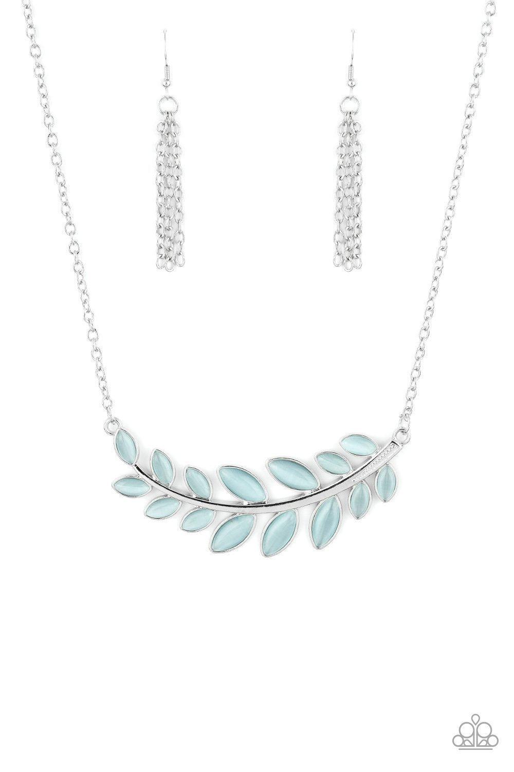 Frosted Foliage Blue Necklace - Jewelry by Bretta - Jewelry by Bretta