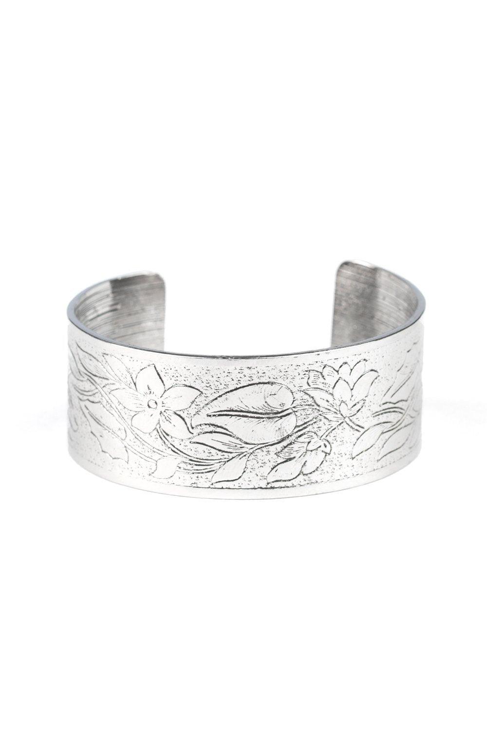 Paparazzi Accessories-Garden Variety - Silver Cuff Bracelet
