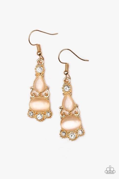 Paparazzi Accessories-Push Your LUXE Gold Earrings
