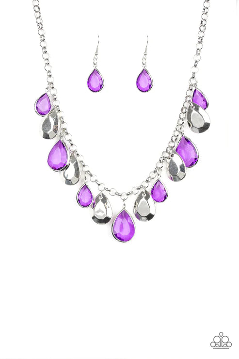 CLIQUE-bait Purple Necklace - Jewelry by Bretta