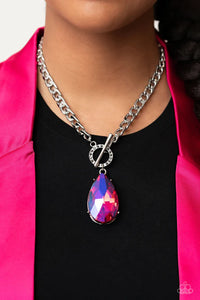 Edgy Exaggeration Pink Necklace - Jewelry by Bretta
