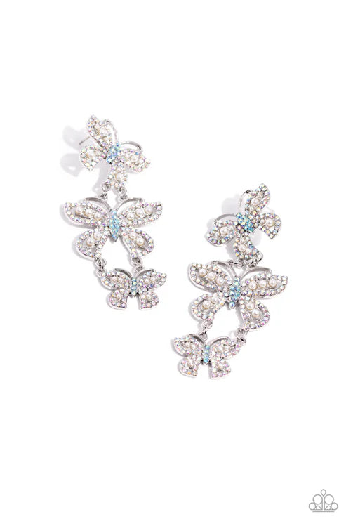 Fluttering Finale Multi  Earrings