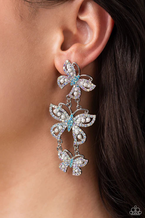 Fluttering Finale Multi  Earrings