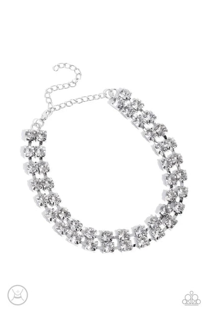 Glistening Gallery White Necklace - Jewelry by Bretta