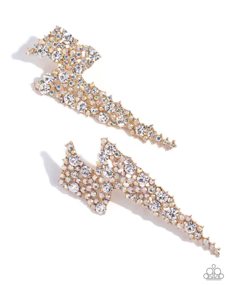 Electric Effulgence Gold Earrings - Jewelry by Bretta