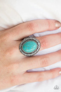 Surfin Sand Dunes Blue Ring - Jewelry by Bretta