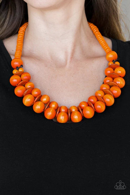 Caribbean Cover Girl Orange Necklace - Jewelry by Bretta