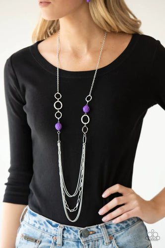 Margarita Masquerades Purple Necklace - Jewelry by Bretta