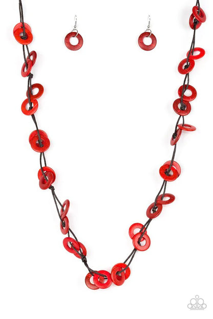 Waikiki Winds Red Necklace - Jewelry by Bretta