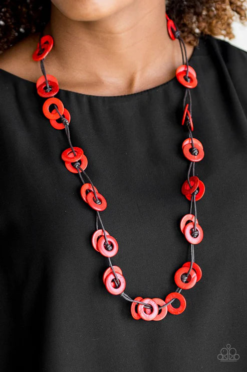 Waikiki Winds Red Necklace - Jewelry by Bretta