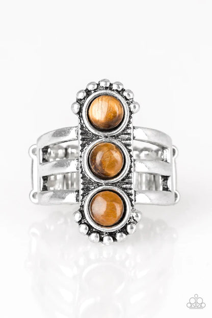 Rio Trio Brown Ring - Jewelry by Bretta