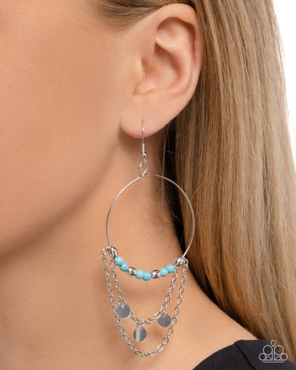 Fearless Fringe Blue Earrings - Jewelry by Bretta