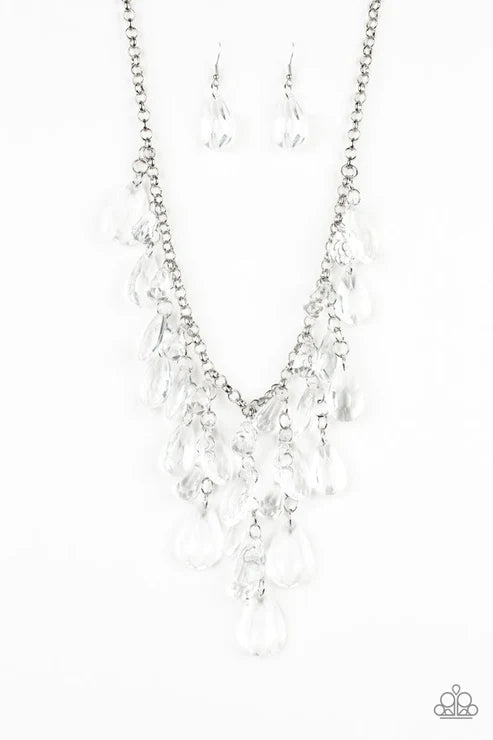 Irresistible Iridescence White Necklace - Jewelry by Bretta