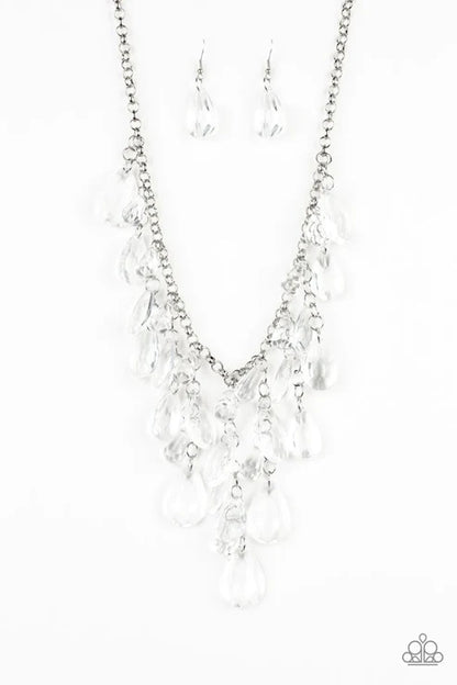 Irresistible Iridescence White Necklace - Jewelry by Bretta