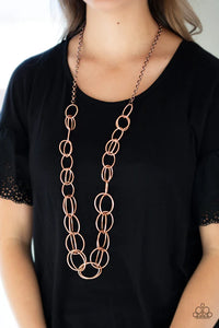 Elegantly Ensnared Copper Necklace - Jewelry by Bretta