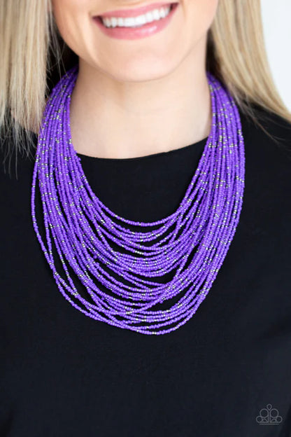 Rio Rainforest Purple Necklace - Jewelry by Bretta