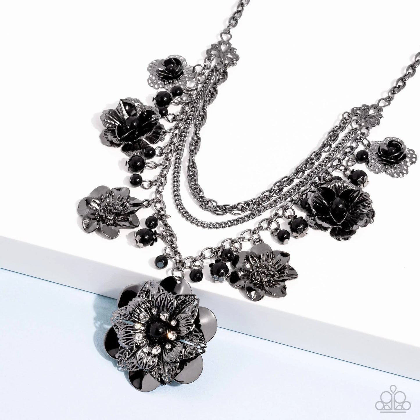 2013 Zi Collection Necklace - Gunmetal Flower