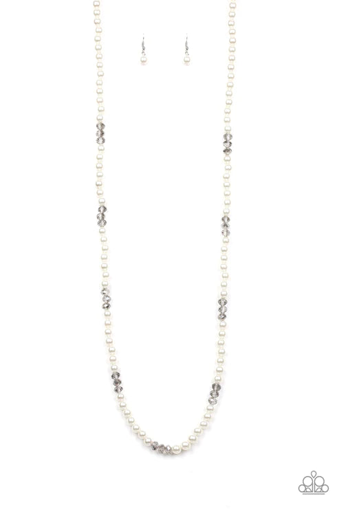 Girls Have More FUNDS White Necklace - Jewelry by Bretta