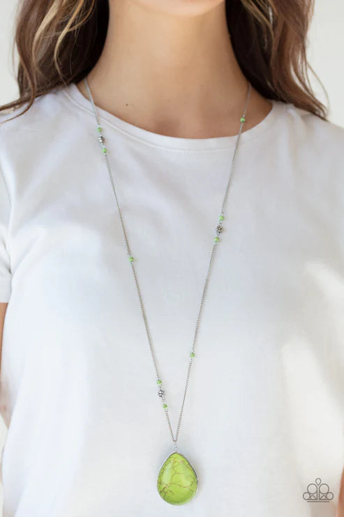 Desert Meadow Green Necklace - Jewelry by Bretta