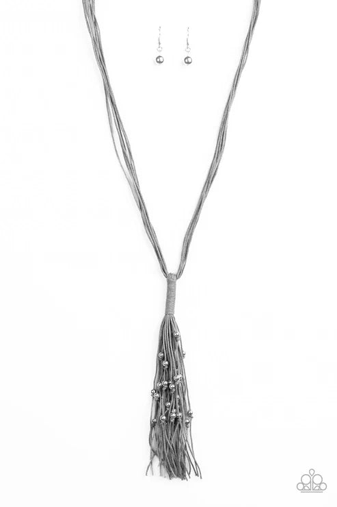 Hand-Knotted Knockout Silver Necklace - Jewelry by Bretta