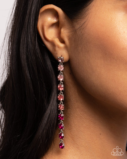 Opulent Ombré Pink Earrings - Jewelry by Bretta