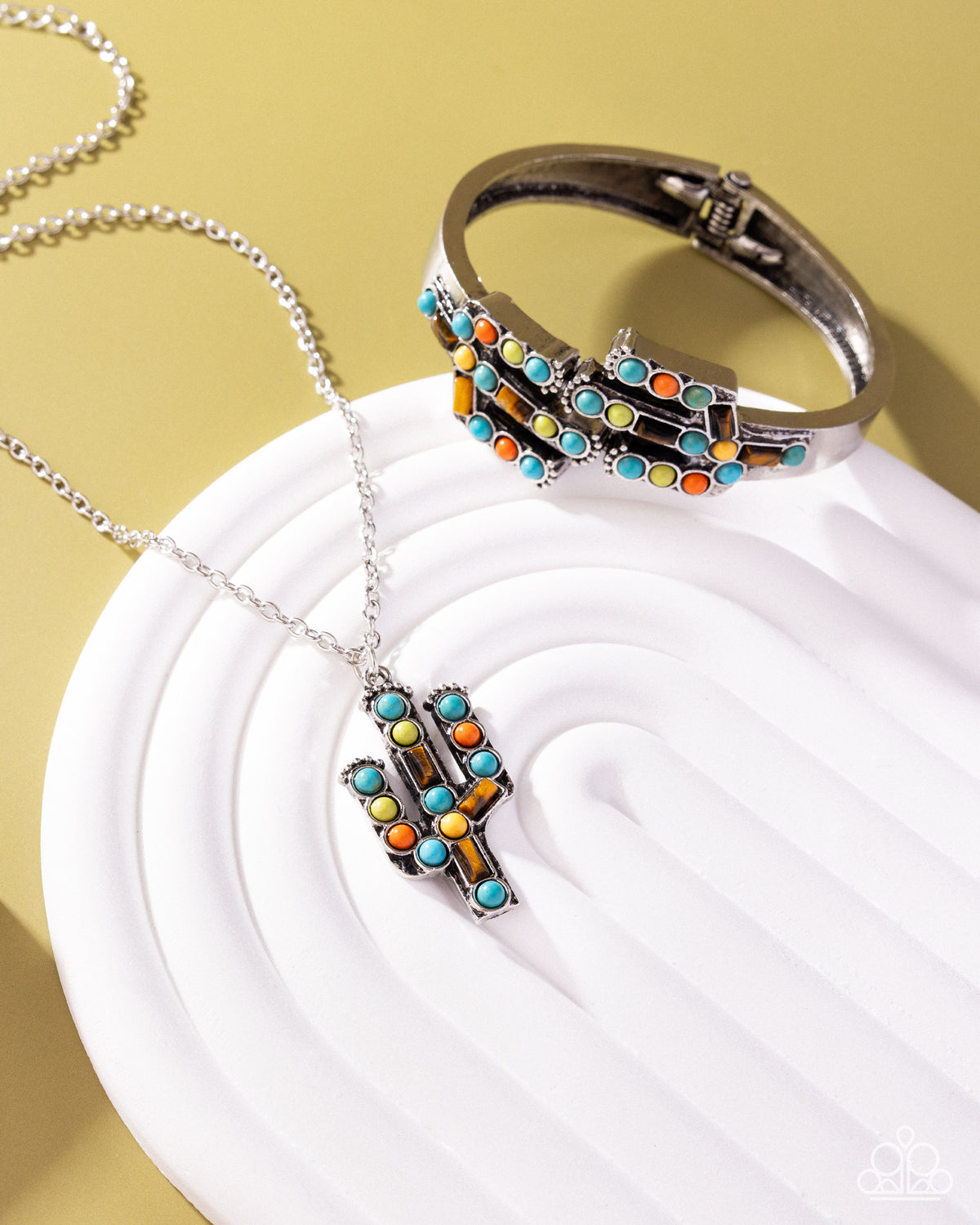 Earthy Enthusiasm two-piece necklace and bracelet set by Paparazzi | Jewelry by Bretta